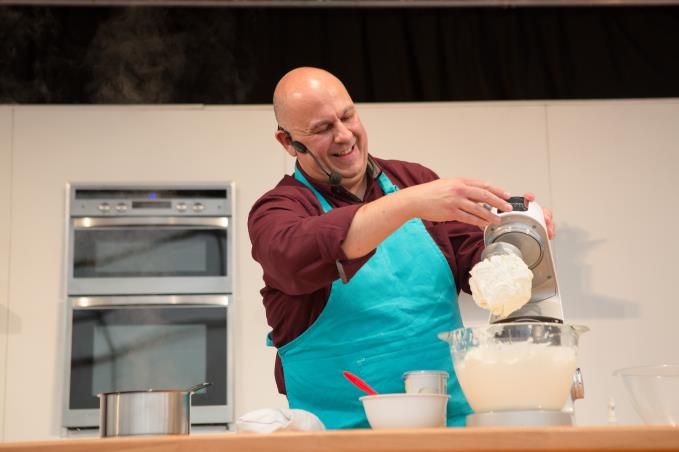 Great British Bake Off finalist Luis Troyano at this year’s Food and Drink Festival